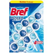 BREF Power Aktiv Ocean, čistiaci wc prípravok s vôňou oceánu 3 x 50 g