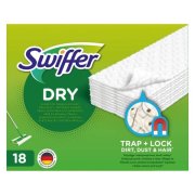 SWIFFER náhradné čistiace obrúsky na podlahu suché 18 ks