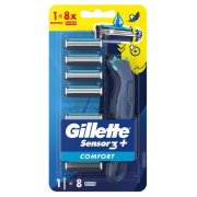 Gillette Sensor 3+ Comfort holiaci strojček + 8 náhradných hlavíc
