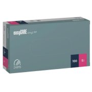 easyCARE Vinyl PF jednorázové nepúdrované rukavice S 100 ks