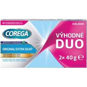 Corega extra silný krém na zubné náhrady 2 x 40 g