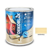 DEKORLAK Vodouriediteľný lazúrovací lak na dekoráciu a ochranu dreva, bezfarebný 0,7l