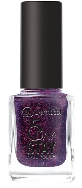 Dermacol lak na nechty 5 Day Stay 24 Royal Plum 11 ml, 24 Royal Plum