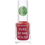 Dermacol Prírodný lak na nechty Pure 3D - 4 Poppy Red, 11 ml