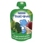 NESTLÉ Min Jablko Hruška Brokolica Paštrnák, Ovocno-zeleninový príkrm 90g