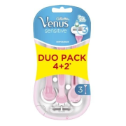 Gillette Venus Sensitive, dámske jednorazové holiace strojčeky 6 ks