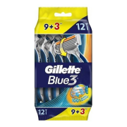 GILLETTE Blue 3 Pánske jednorázové žiletky, 12ks