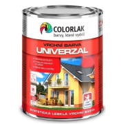 Colorlak Univerzal S2013 syntetická matná vrchná farba C2880 hnedá gaštanová matná 0,6 l
