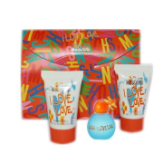 Moschino I Love Love, sprchový gél 25 ml + toaletná voda 4,9 ml + telové mlieko 25 ml