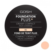 GOSH Foundation Plus+ Creamy Compact High Coverage, Kompaktný makeup odtieň č.02, 9g