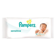 PAMPERS Sensitive wipes, vlhčené utierky 12ks
