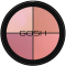 GOSH Stroben Glow Kit, paletka pre rozjasnenie pleti a zvýraznenie líčok 4v1 002 Blush, 20g