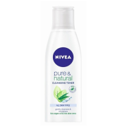 NIVEA Pure & Natural, čistiaca pleťová voda pre všetky typy pleti 200 ml