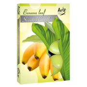 Voňavé sviečky, Scented Candles Banana Leaf, 6ks