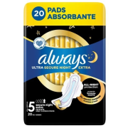Always Ultra Duo hygienické vložky Secure Night 20 ks