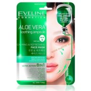 EVELINE Aloe Vera upokojujúca a osviežujúca maska na tvár 8v1, 1 ks