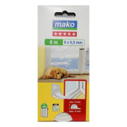 MAKO Tesnenie gumové, biele 6m 9x5,5mm, 1ks