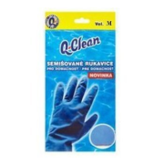 Q Clean semišové gumené rukavice M