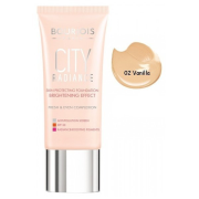 Bourjois City Radiance 002 Vanille, ochranný make-up proti UV žiareniu a znečistenému prostrediu