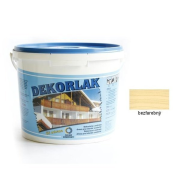 DEKORLAK Vodouriediteľný lazúrovací lak na dekoráciu a ochranu dreva, bezfarebný 5l