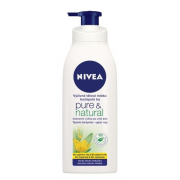 Nivea Pure & Natural Výživné telové mlieko, pre veľmi suchú pokožku, pumpa 400ml