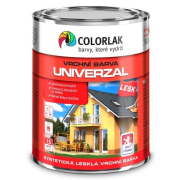 Colorlak Univerzal SU2013 syntetická lesklá vrchná farba Biela 0,6 l