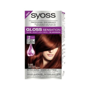 Syoss Gloss Sensation, Šetrná farba na vlasy s posiľnovačom farby a krémom pre lesk, odtieň 5-86