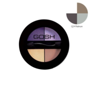 GOSH Quattro Eye Shadow Quatro očné tiene, štvorkombinácia farieb, odtieň 24 Platinum
