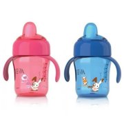 AVENT kúzelný pohárik 12m+ s tvrdým náustkom, s farebným držadlom 260ml