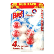 BREF WC Power Aktiv chlorine, čistiaci wc prípravok s vôňou 2x50g