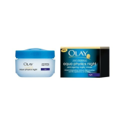 OLAY Anti Wrinkle Aqua Physics Omladzujúci nočný krém, s morskými výťažkami, na normálnu, suchú aj