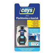 CEYS Special Plachtovina a kaučuk, lepidlo a záplaty na opravu 7 ml + 4 ks