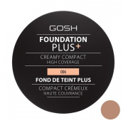 GOSH Foundation Plus+ Creamy Compact High Coverage, Kompaktný makeup odtieň č. 06, 9g