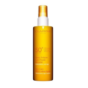 CLARINS Sun Care, opaľovacie mlieko v spreji na telo OF 50+, 150 ml