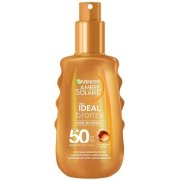 Garnier Ambre Solaire Ideal Bronze opaľovacie telové mlieko v spreji SPF 50, 150 ml