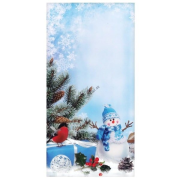 Mikulášsky sáčok Snehuliak 21 x 40 cm, 1 ks