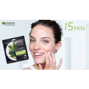 GARNIER Skin Naturals Pure Charcoal Black Tissue Mask s extraktom z morských rias 28g