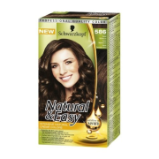 Schwarzkopf Natural & Easy farba na vlasy Tmavohnedá škorica 586