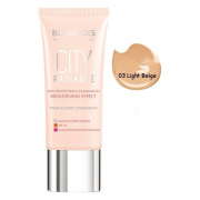 Bourjois City Radiance 003 Light Beige, ochranný make-up proti UV žiareniu a znečistenému prostrediu