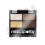 MISS SPORTY Studio Color Quattro Eyeshadow, paletka očných tieňov 413 1ks