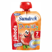SUNÁREK Do ručičky jahoda, Ovocný príkrm 90g