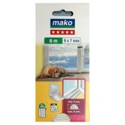 MAKO Tesnenie gumové, biele 6m 9x7mm, 1ks