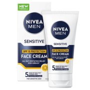 Nivea Men Pleťový krém na citlivú pleť Sensitive s OF 15, 75 ml