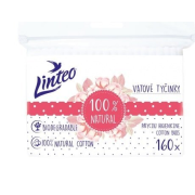Linteo papierové vatové tyčinky 100% natural 160 ks