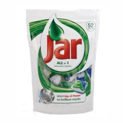 Jar All in 1 Green/Blue Dvojzložkové tablety do umývačky riadu, s unikátnou umývacou silou, 52ks