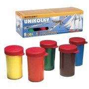 Unikolky modelárske farby 9 farieb + matný lak, 1ks