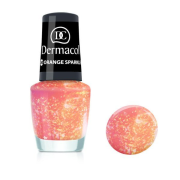 Dermacol lak na nechty s efektom 04 Orange Sparkle 5 ml