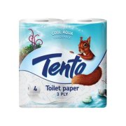 TENTO Cool Aqua, 3 vrstvový toaletný papier 4x19m, 4ks