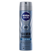 Nivea for Men Silver Protect Polar Blue, sprej antiperspirant pre mužov 150ml