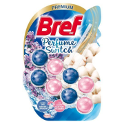BREF Perfume Switch White Lavender-Cotton Flower, Tuhý WC blok 2 x 50 g